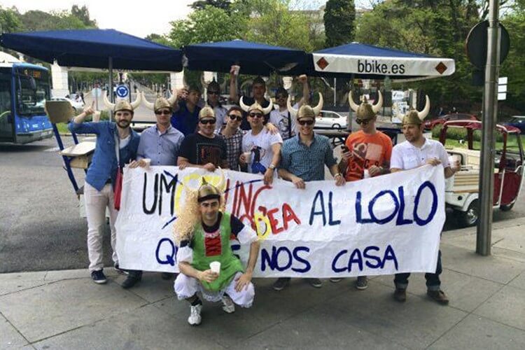 Despedida con beerbike en Madrid