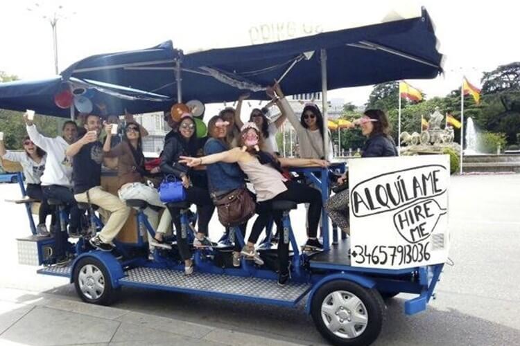 Despedidas con beerbike Madrid