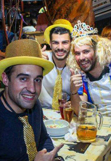 amigos en despedida