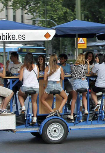 BeerBike con cena Madrid